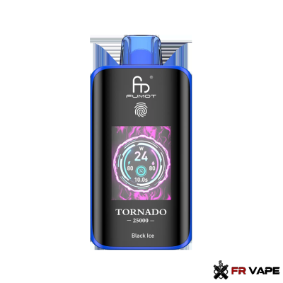Fumot Tornado 25000 Vape na jedno použití - 25 tisíc šluků, dvojitá síťová cívka, chytrý dotykový displej