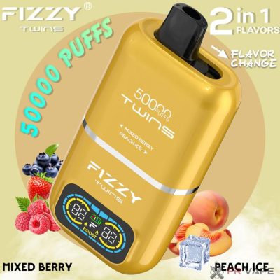 Alternativní pohled na Fizzy 50000 Puffs 2-in-1 Disposable Vape - Dual Flavors & Rechargeable