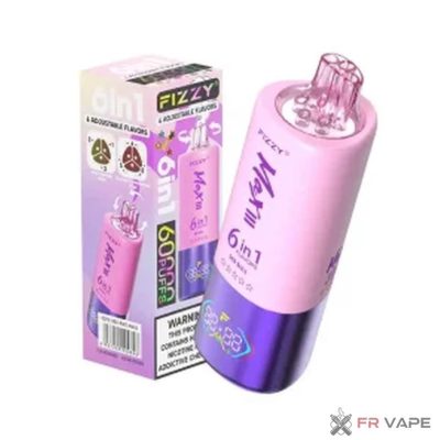 Fizzy 60K Puffs 6-in-1 Disposable Vape | Long-Lasting Multi-Flavor E-Cig